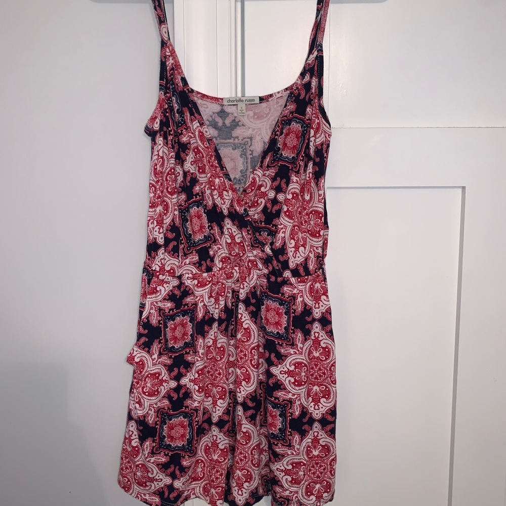 Charlotte Russe patterned romper
